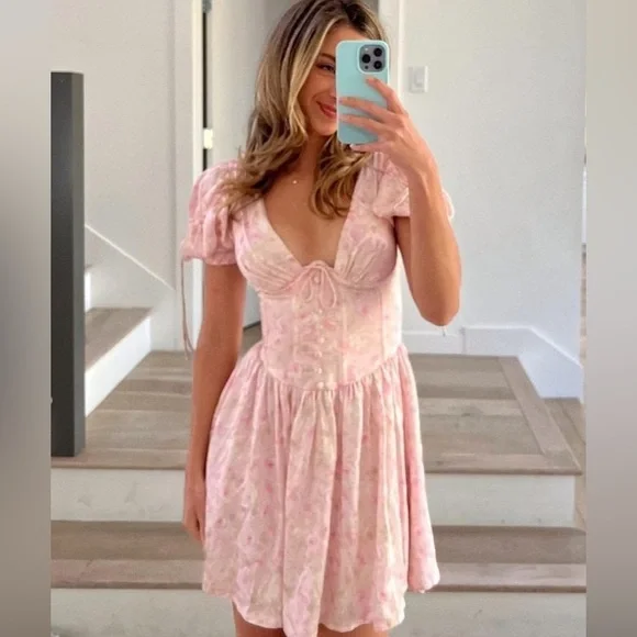 For Love and Lemons Paulina Mini Dress - Picture 2 of 6